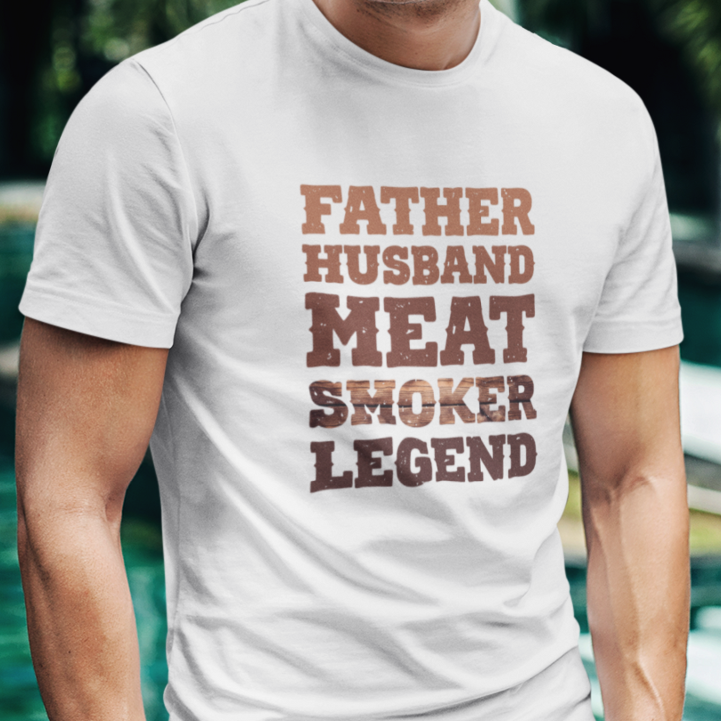 Father Husband Meat Smoker Legend Comfort Colors Mens T Shirt Fathers Day Gift