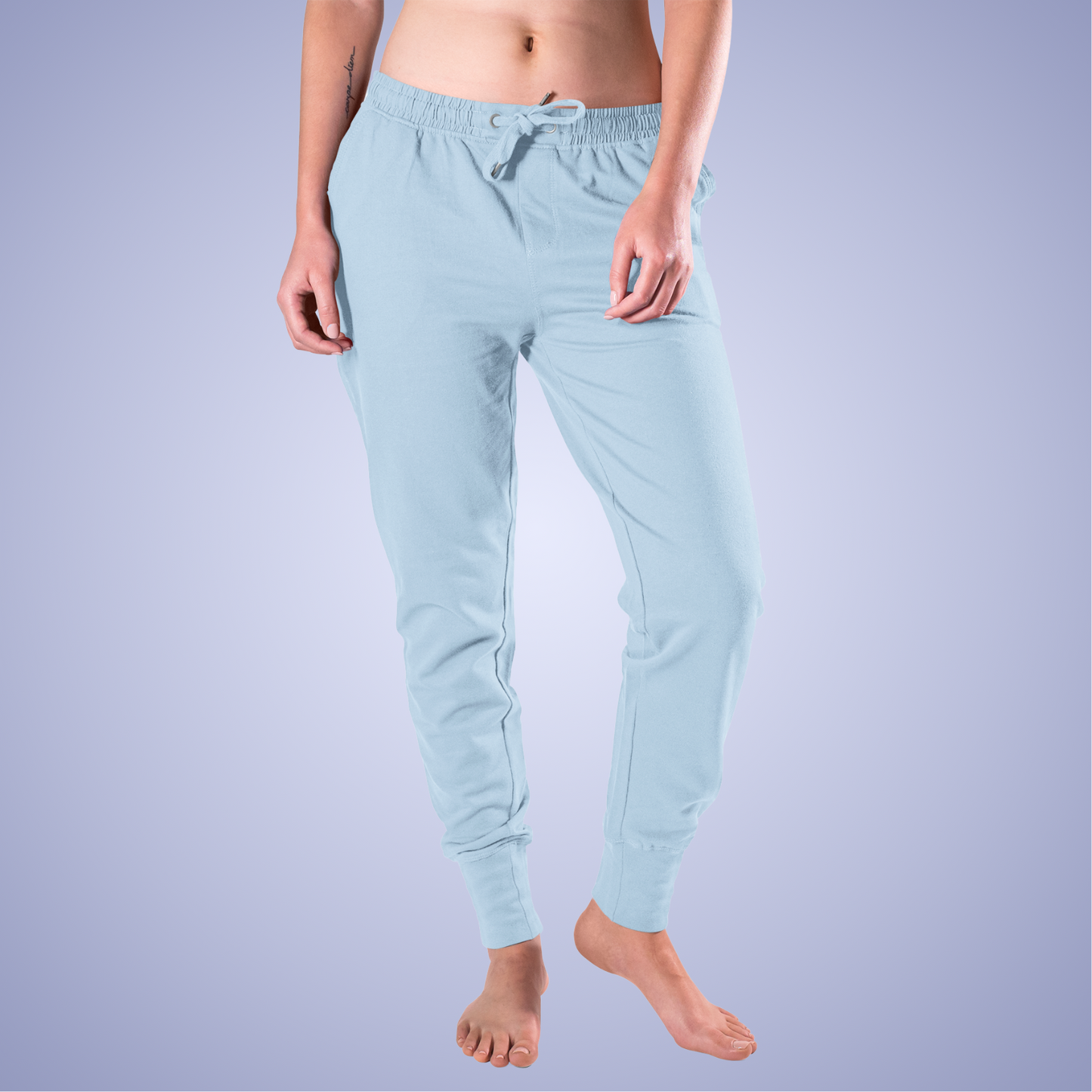 Light Blue Unisex Fleece Sweatpants