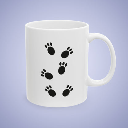 I Love Koalas Cute Foot Prints Ceramic Gift Coffee Mug