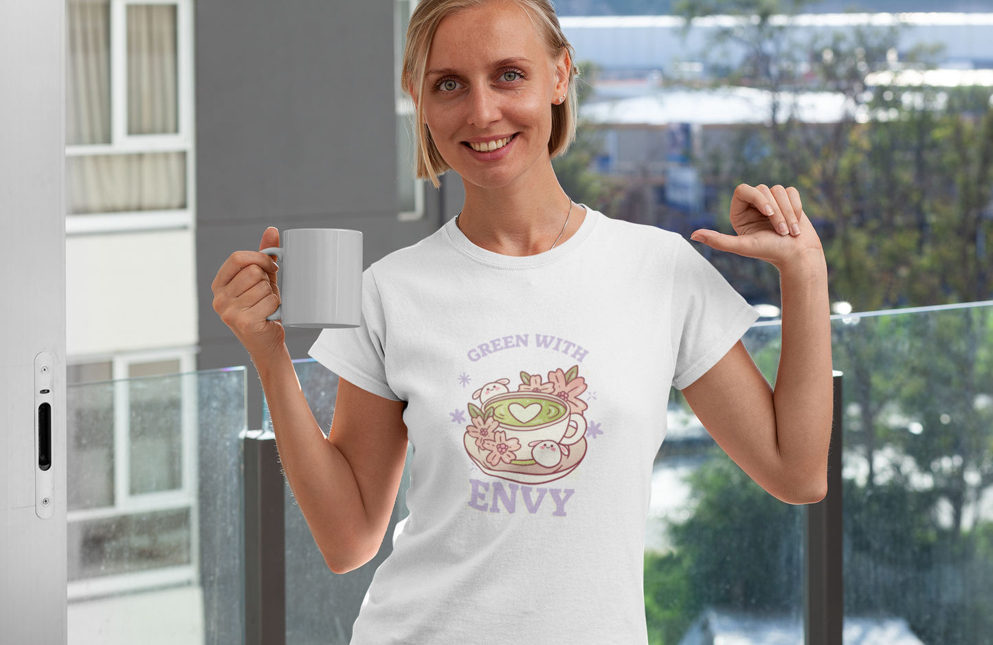 Green With Envy Matcha Green Tea Lovers T-shirt