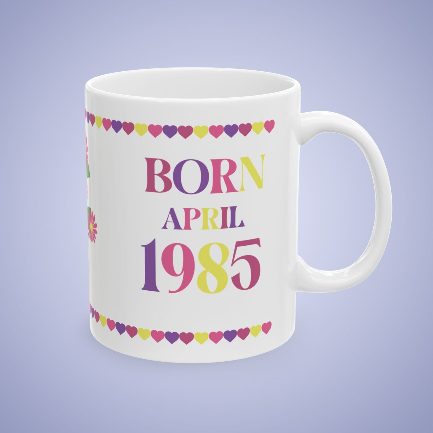 Best Mama Mothers Day April Birth Flower Ceramic Gift Mug