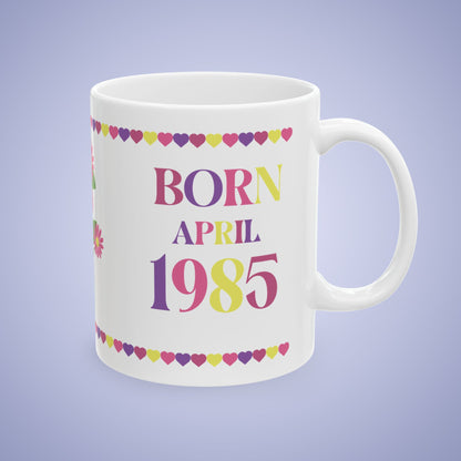 Best Mama Mothers Day April Birth Flower Ceramic Gift Mug