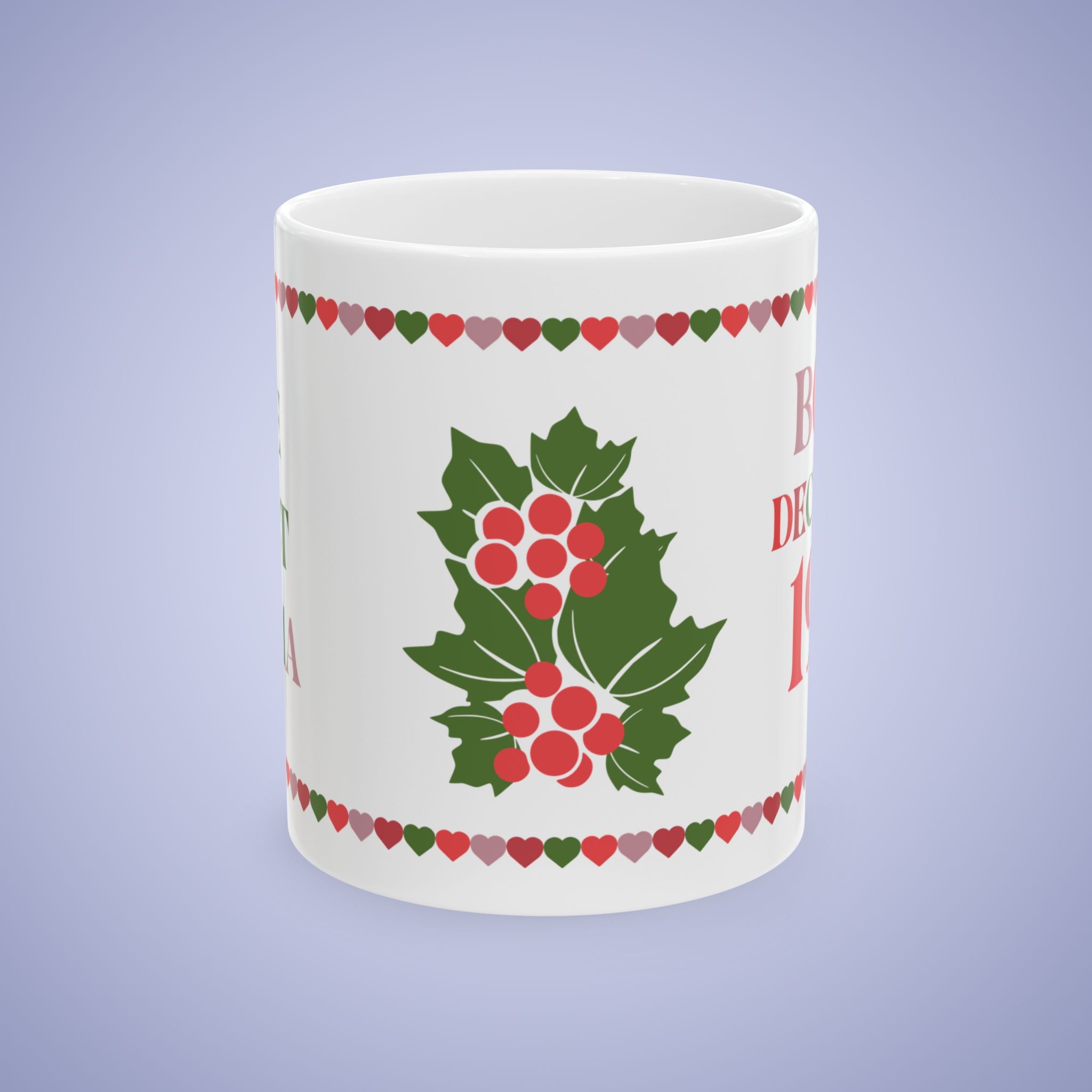 Best Mama Mothers Day December Birth Flower Ceramic Gift Mug