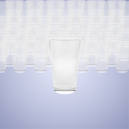 Catering 100 Pack Customised Pint Glass – Perfect for Weddings, Birthdays and Celebrations