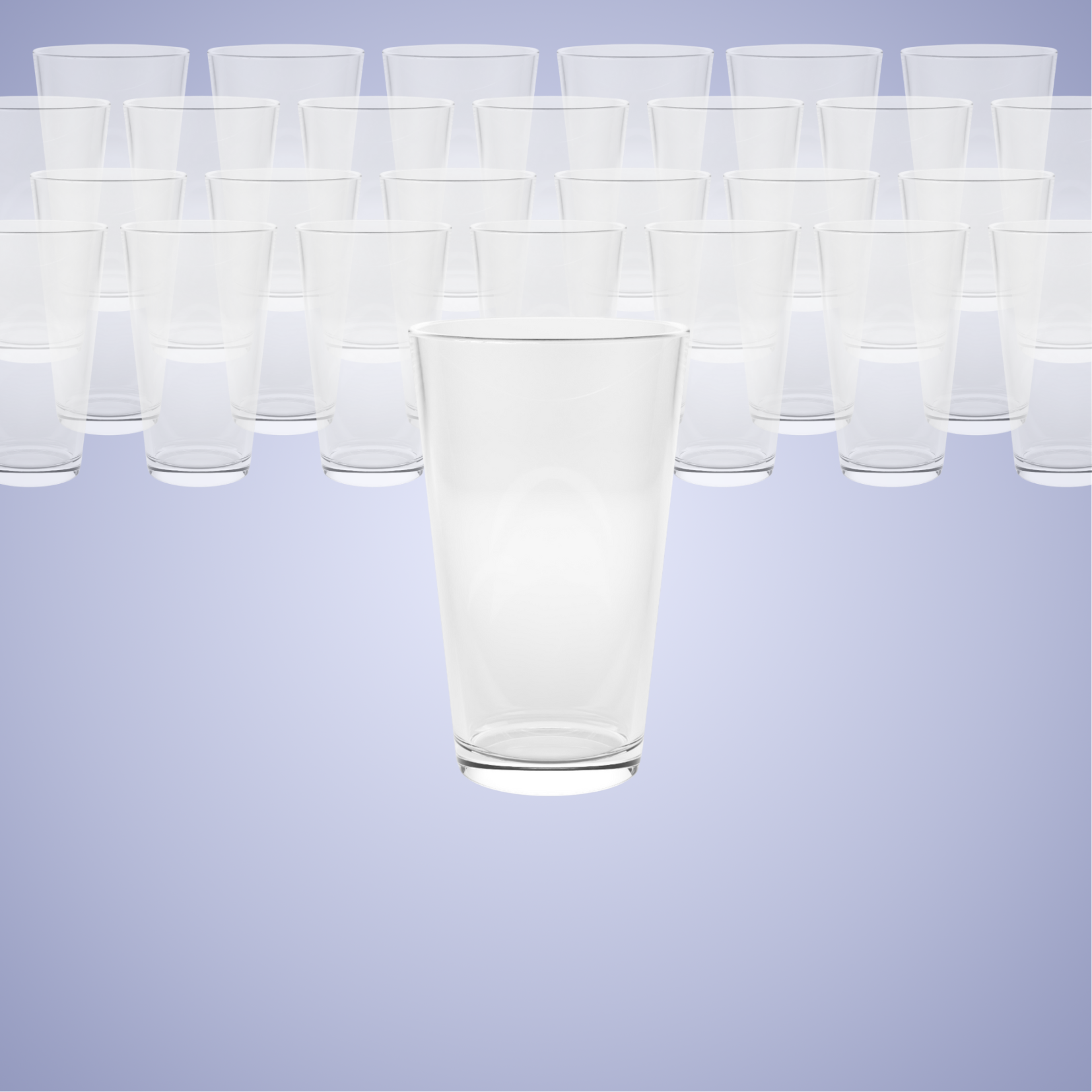 Catering 50 Pack Customised Pint Glass – Perfect for Weddings, Birthdays and Celebrations