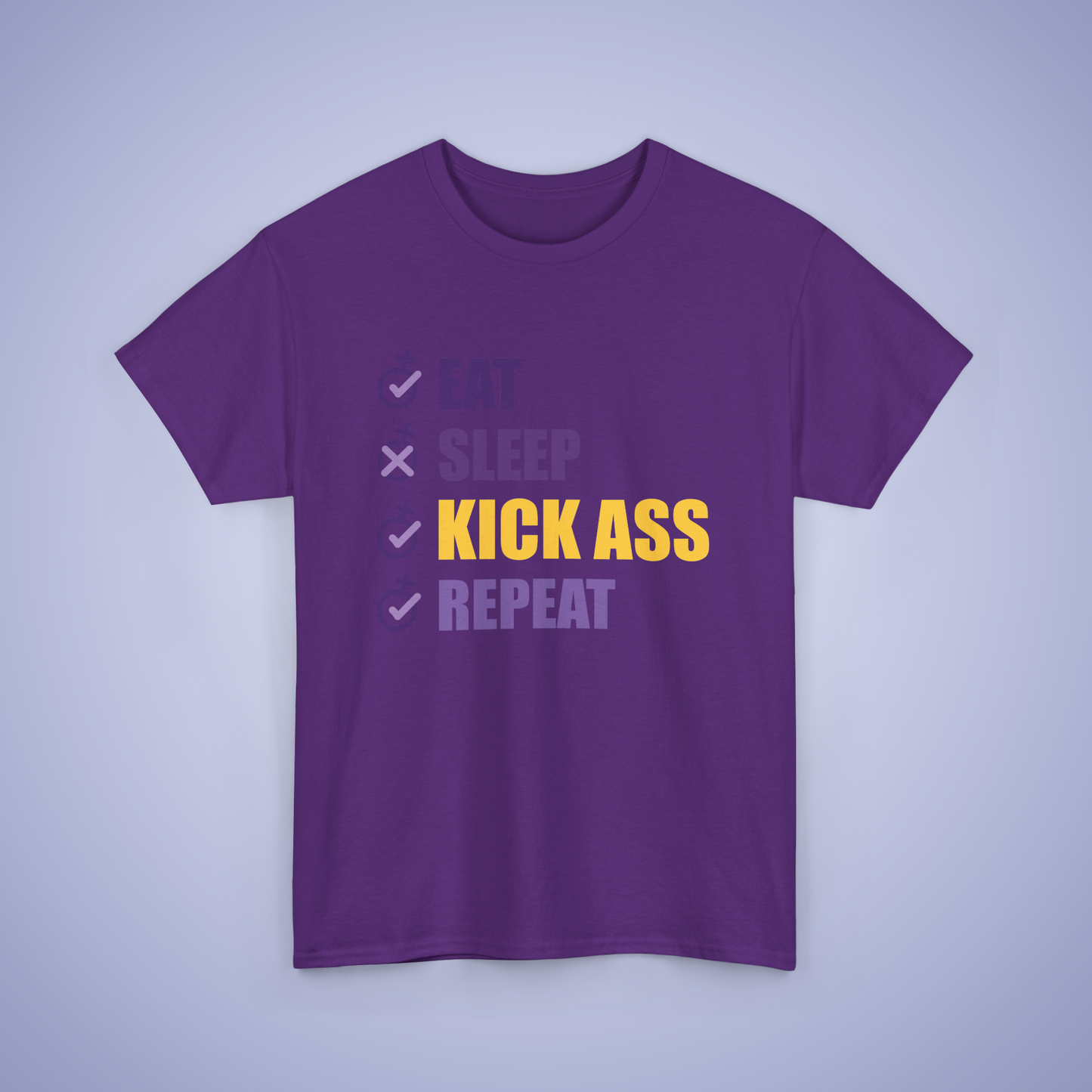 Eat Sleep Kick Ass Repeat Hoodie & T Shirt Combo