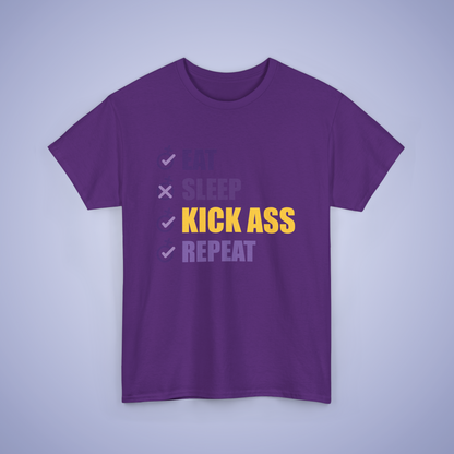 Eat Sleep Kick Ass Repeat Hoodie & T Shirt Combo