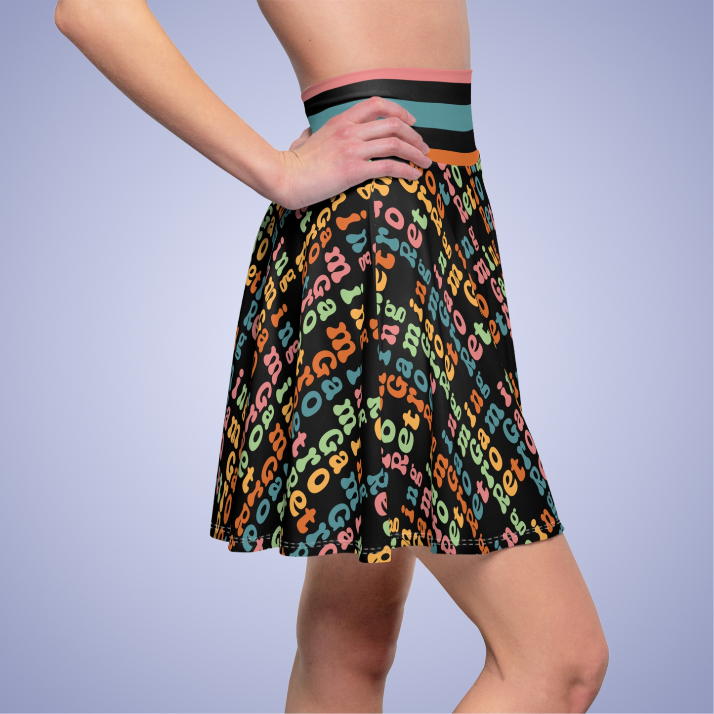 Retro Gaming  Skater Skirt