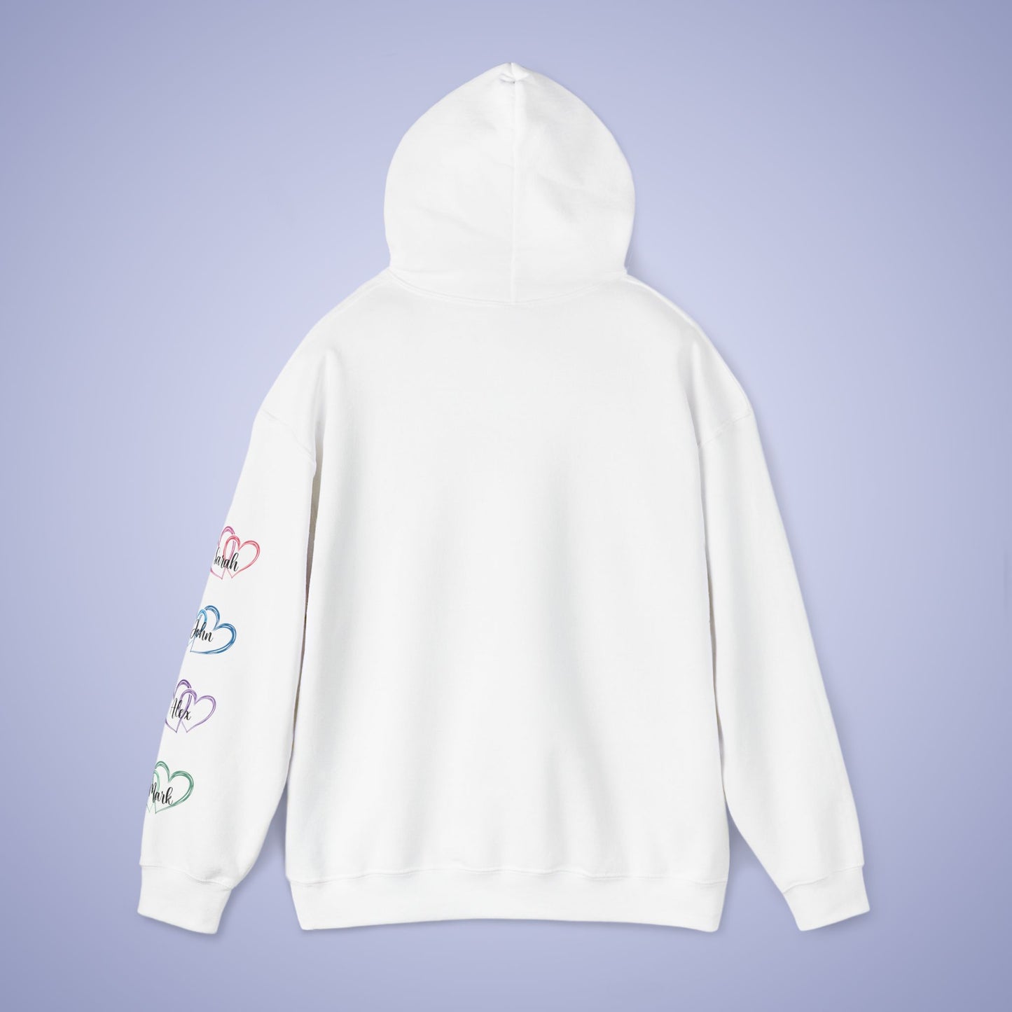 This Mother Wears her Heart on her Sleeve Unisex Hoodie Personalized